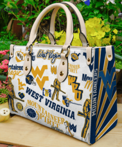 West Virginia Mountaineers Leather Handbag For Women Gift