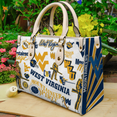 West Virginia Mountaineers Leather Handbag For Women Gift