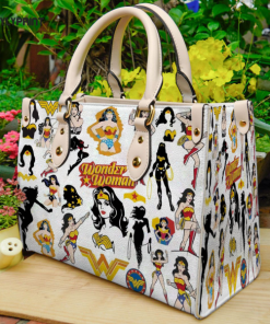 Wonder Woman 1 Leather Handbag For Women Gift Type01