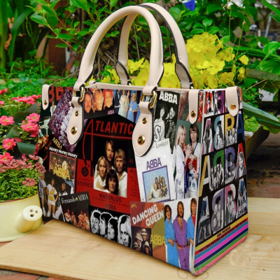 ABBA Band Leather Hand Bag For Women Gift Type03