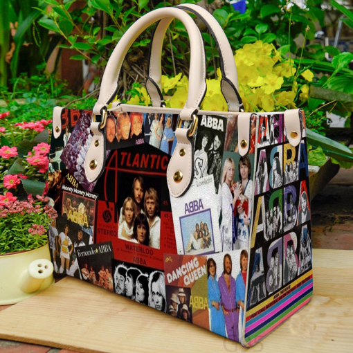 ABBA Band Leather Hand Bag For Women Gift Type03