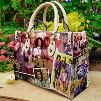 ABBA band Leather Hand Bag For Women Gift Type02