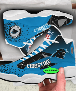 Carolina Panthers NFL Jordan 13 Shoes Custom Name Sneakers Mura130981