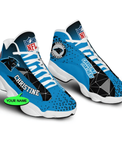 Carolina Panthers NFL Jordan 13 Shoes Custom Name Sneakers Mura130981