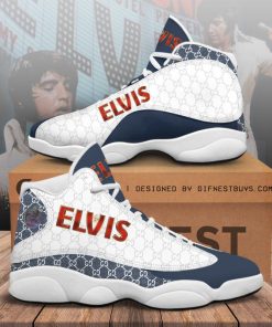 Elvis Presley JD13 Shoes Sneakers Air Jordan 13 Shoes White