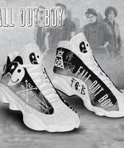 Fall Out Boy AJ13 Sneakers Air Jordan 13 Shoes White