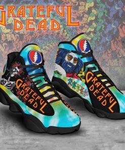 Grateful Dead AJ13 Sneakers Air Jordan 13 Shoes Black