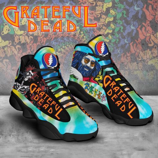 Grateful Dead AJ13 Sneakers Air Jordan 13 Shoes Black