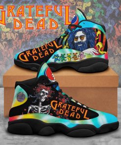 Grateful Dead AJ13 Sneakers Air Jordan 13 Shoes Black