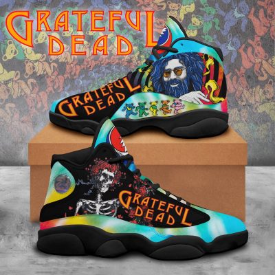 Grateful Dead AJ13 Sneakers Air Jordan 13 Shoes Black