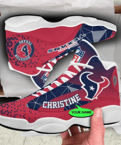 Houston Texans NFL Jordan 13 Shoes Custom Name Sneakers Mura130975