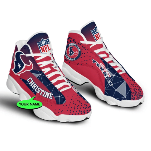 Houston Texans NFL Jordan 13 Shoes Custom Name Sneakers Mura130975