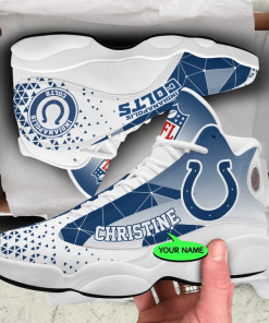 Indianapolis Colts NFL Jordan 13 Shoes Custom Name Sneakers Mura130977