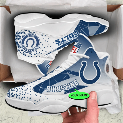 Indianapolis Colts NFL Jordan 13 Shoes Custom Name Sneakers Mura130977