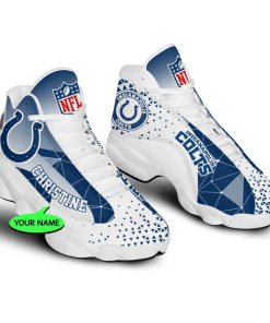 Indianapolis Colts NFL Jordan 13 Shoes Custom Name Sneakers Mura130977