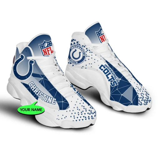 Indianapolis Colts NFL Jordan 13 Shoes Custom Name Sneakers Mura130977