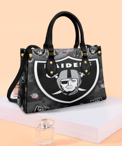 Las Vegas Raiders Black Leather Bag For Women Gift