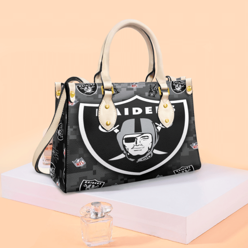 Las Vegas Raiders White Leather Bag For Women Gift