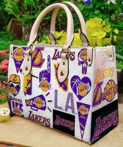 Los Angeles Lakers Leather Bag For Women Gift Type01