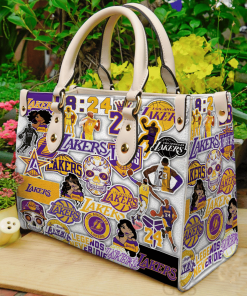 Los Angeles Lakers Leather Bag For Women Gift Type02