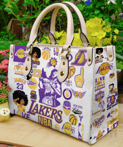 Los Angeles Lakers Leather HandBag For Women Gift