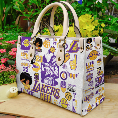 Los Angeles Lakers Leather HandBag For Women Gift