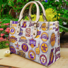 Los Angeles Lakers Leather Bag For Women Gift Type01