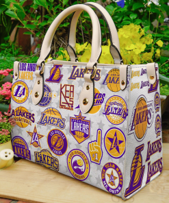 Los Angeles Lakers Leather Bag For Women Gift Type01