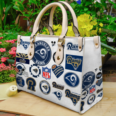 Los Angeles Rams Leather Hand Bag For Women Gift Type01