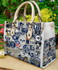 Los Angeles Rams Leather Hand Bag For Women Gift