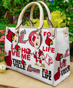 Louisville Cardinals Leather Hand Bag Women Gift