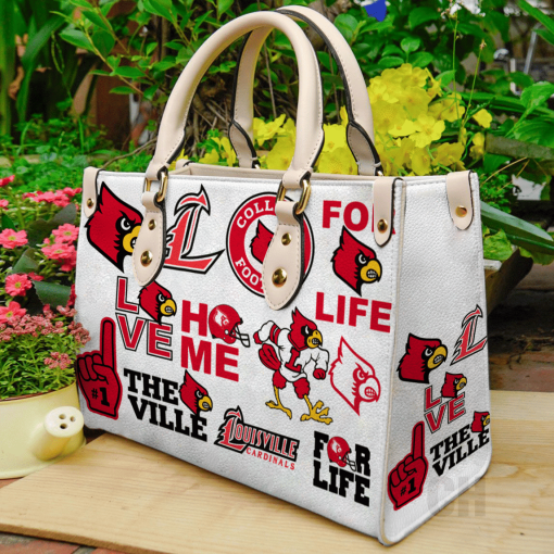 Louisville Cardinals Leather Hand Bag Women Gift