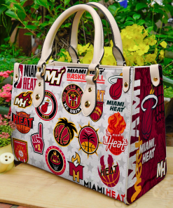 Miami Heat Leather Bag For Women Gift Type01