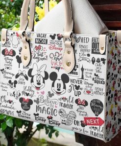 Mickey Mouse Leather Bag For Women Gift Type02