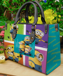 Minions Love Funny Leather Bag For Women Gift