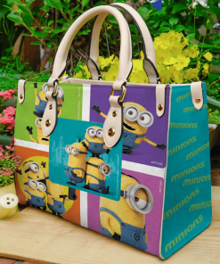 Minions Love Leather Bag For Women Gift Type01