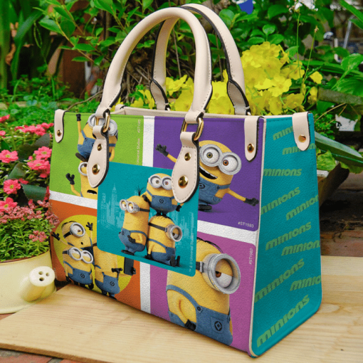 Minions Love Leather Bag For Women Gift Type01