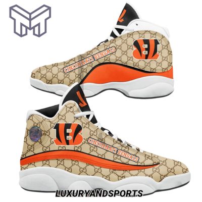 NFL Cincinnati Bengals Gucci Air Jordan 13 Sneakers