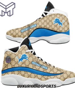 NFL Detroit Lions Gucci Air Jordan 13 Sneakers