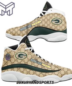 NFL Green Bay Packers Gucci Air Jordan 13 Sneakers