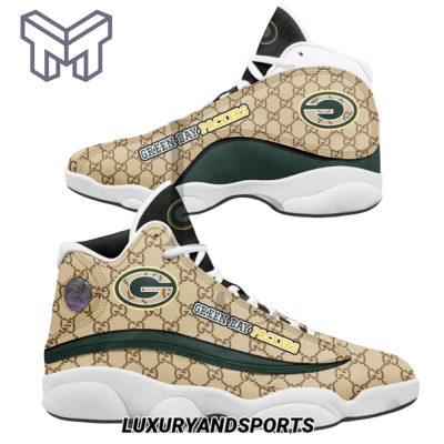 NFL Green Bay Packers Gucci Air Jordan 13 Sneakers