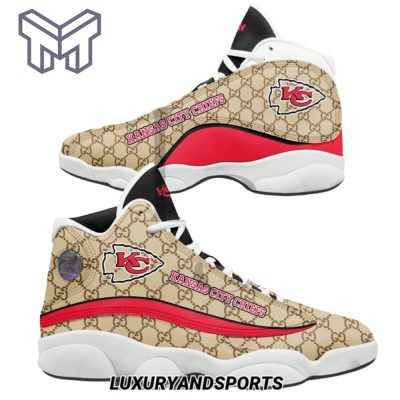 NFL Kansas City Chiefs Gucci Air Jordan 13 Sneakers