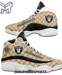 NFL Las Vegas Raiders Gucci Air Jordan 13 Sneakers