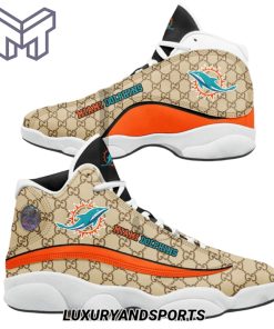 NFL Miami Dolphins Gucci Air Jordan 13 Sneakers