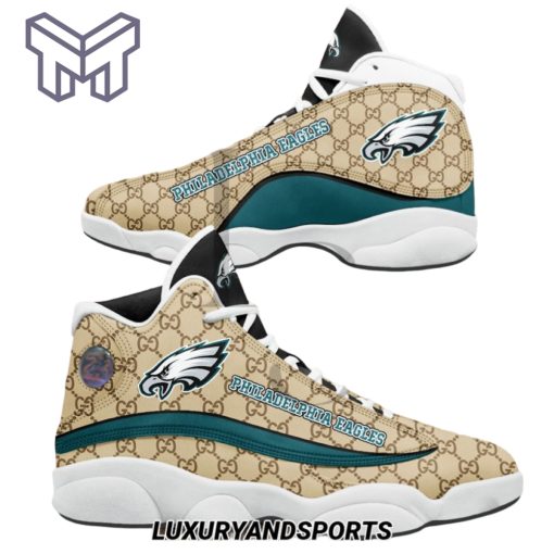 NFL Philadelphia Eagles Gucci Air Jordan 13 Sneakers