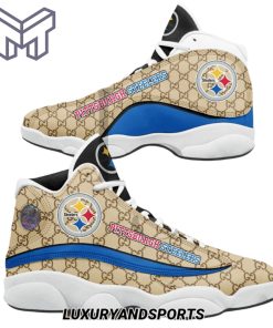 NFL Pittsburgh Steelers Gucci Air Jordan 13 Sneakers