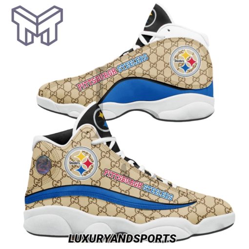 NFL Pittsburgh Steelers Gucci Air Jordan 13 Sneakers