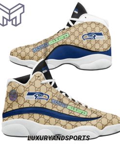 NFL Seattle Seahawks Gucci Air Jordan 13 Sneakers