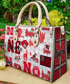 Nebraska Cornhuskers Leather HandBag For Women Gift