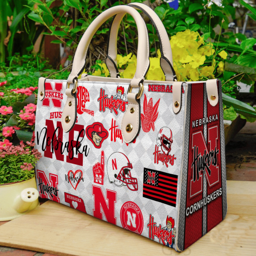 Nebraska Cornhuskers Leather HandBag For Women Gift